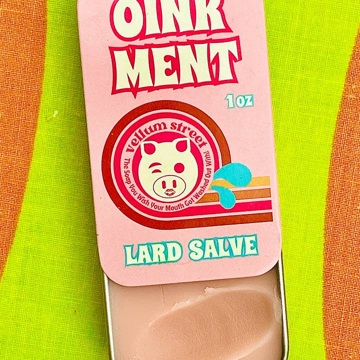 Oink Ment Lard Salve Tin and other Purchase Wholesale salve tins. Free Returns & Net 60 Terms on Faire trending on Faire.