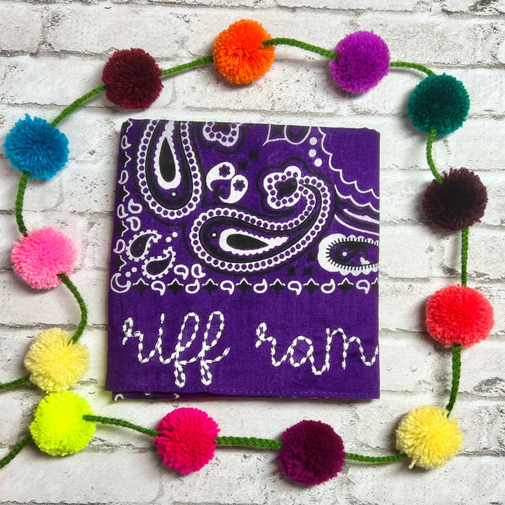 The Funky Soul - Wholesale Bandana - Unisex - Personalized Embroidered Boho Heart Custom Name Bandana 11