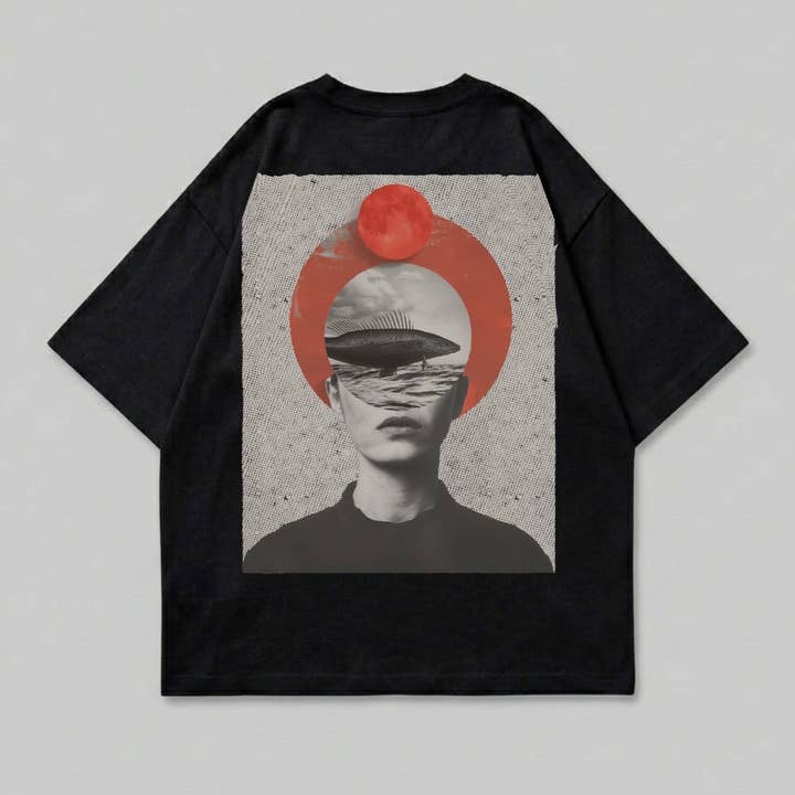 Camiseta hombre boxy fish-one para venta al por mayor de Mary Cotton Couture