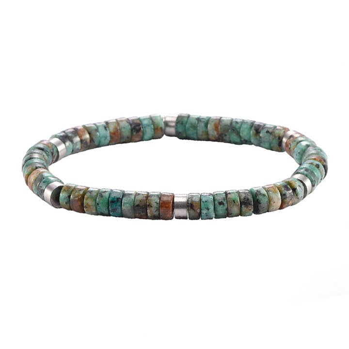 Bracelet perles turquoise africaine pour la vente par SIXTY STONES