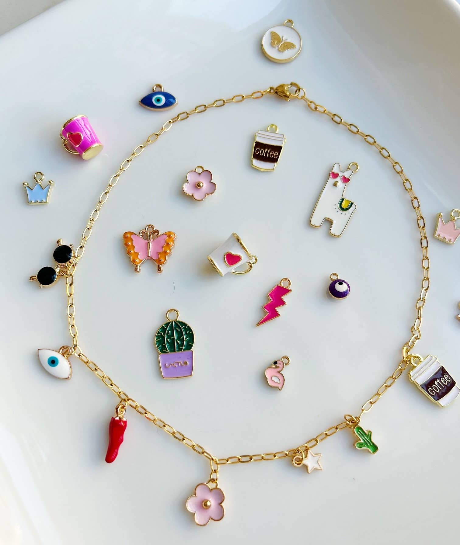 Designed by Emily Ann - Wholesale DIY Jewellery – Child - Charm Necklace Kit