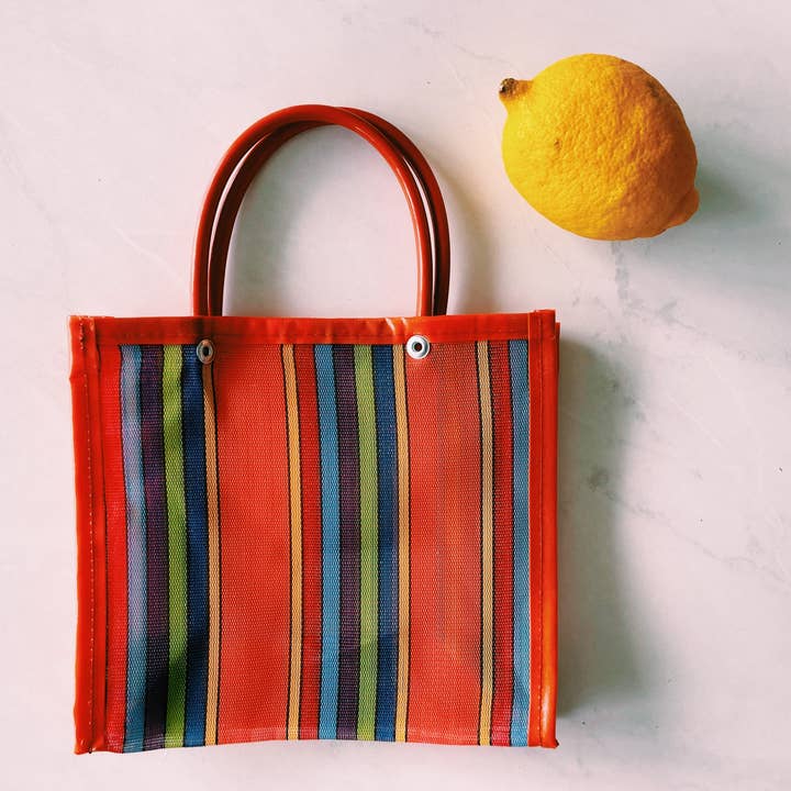 Square Small Mexican Plastic Candy Purse 8x7 in for wholesale by Pura Vida