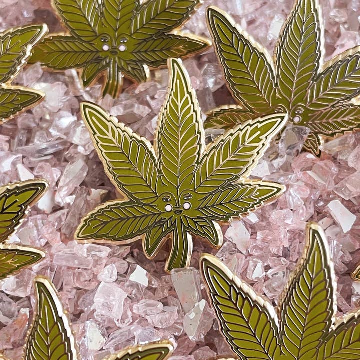Cannababe Enamel Pin for wholesale by Mother of the Moon