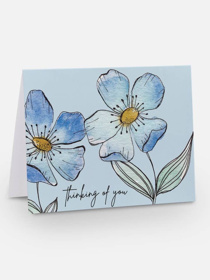 Carte de voeux et enveloppe Je pense à toi pour la vente par Taylor Martone Art