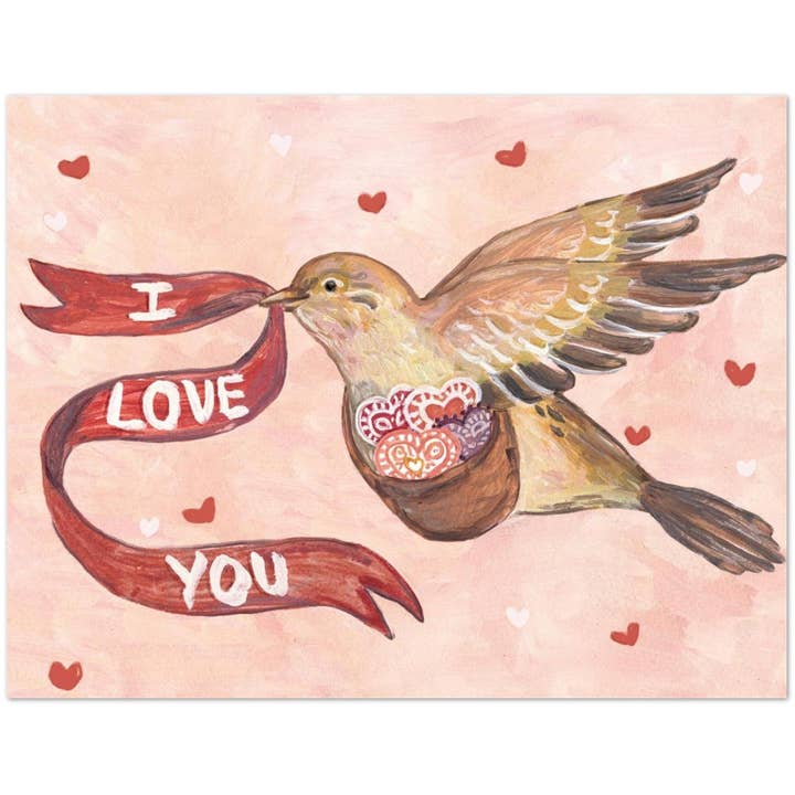 Cartes de Vœux Love Bird 10 pour la vente par Ingrid Press