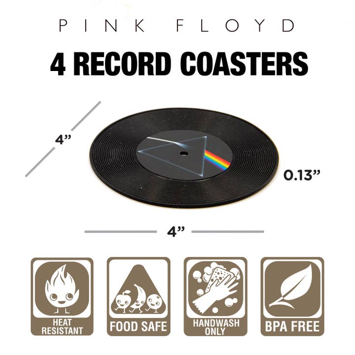 AQUARIUS, GAMAGO, ICUP, & ROCK SAWS by NMR Brands - Wholesale Coasters - Pink Floyd Coasters Set