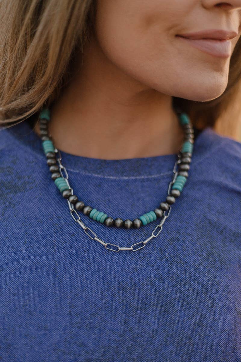 Sterling Kreek - Wholesale Beaded/Pearl Necklace - Western Links Necklace