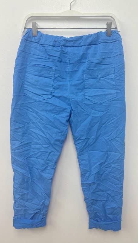 VENTI6 – Großhandel Hose – Damen – SOLIDE KNITTERFALTEN-JOGGER MIT KORDELZUG (50060)24