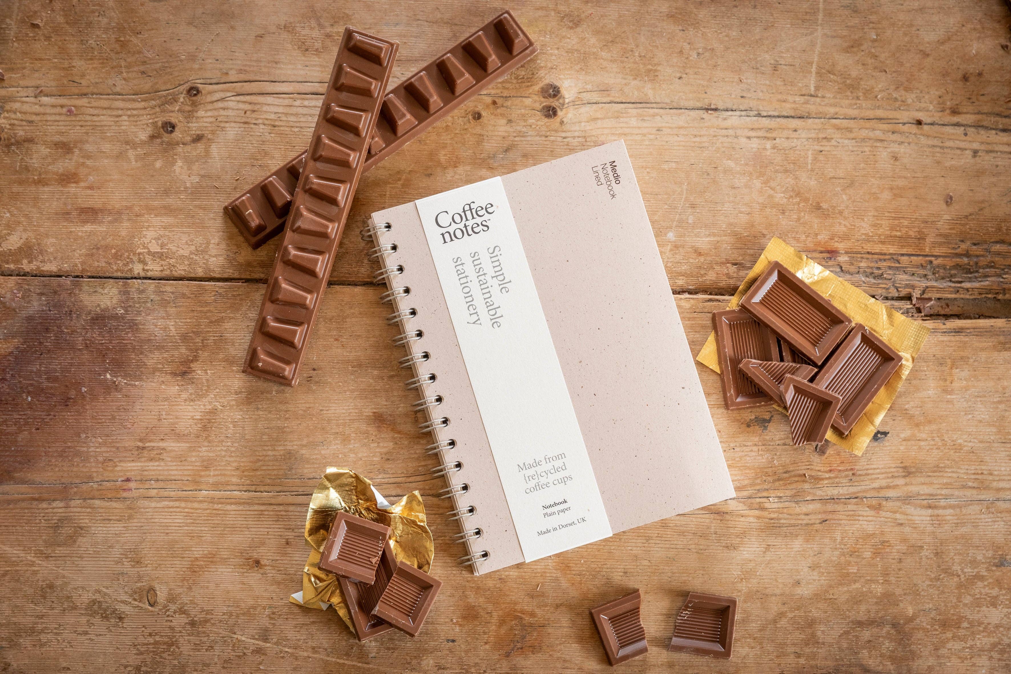 Coffeenotes - Wholesale Notebook - Cocoa Wirebound Notebook (Lined)2