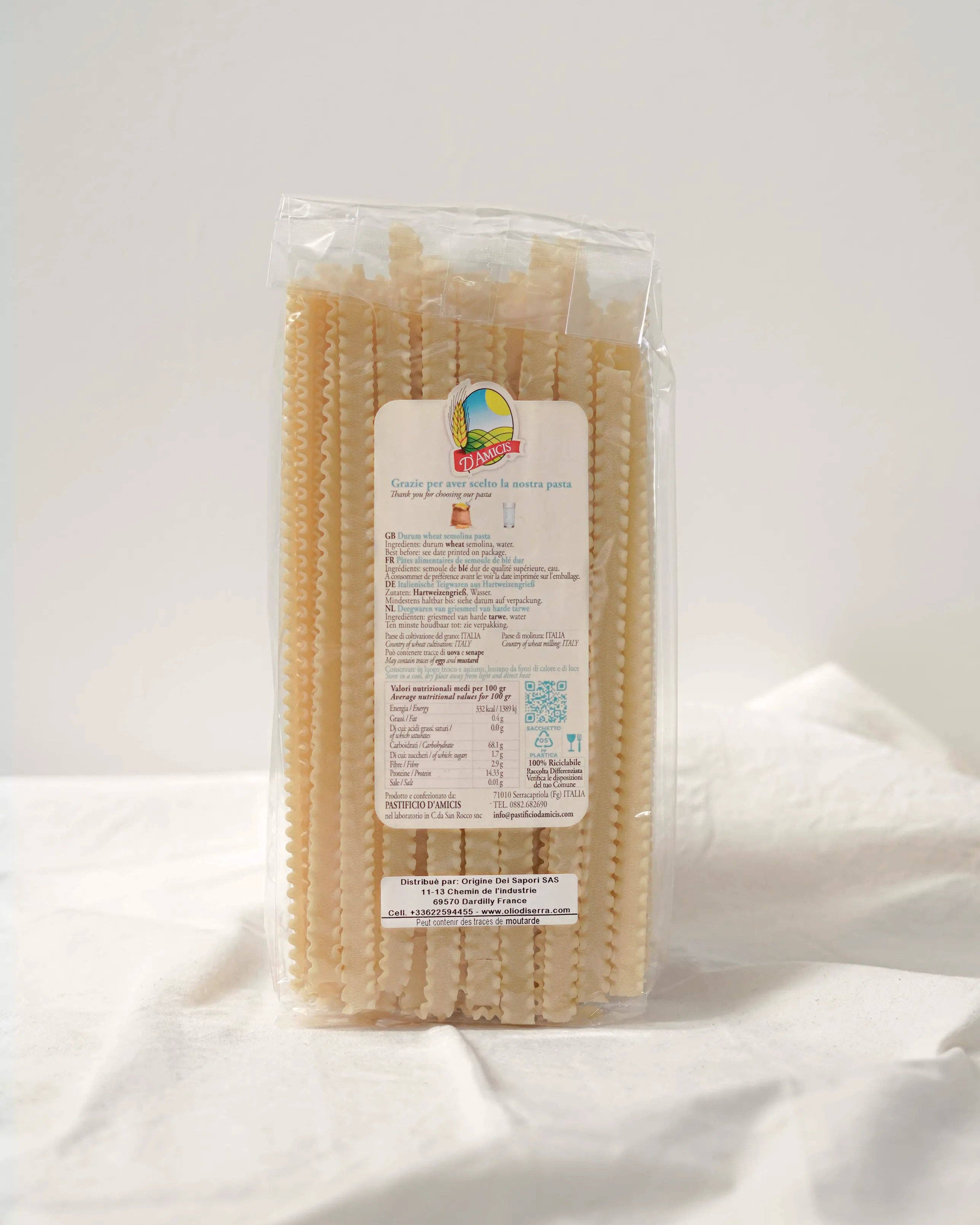 OLIO DI SERRA - Wholesale Pasta - Mafaldine (500g)2