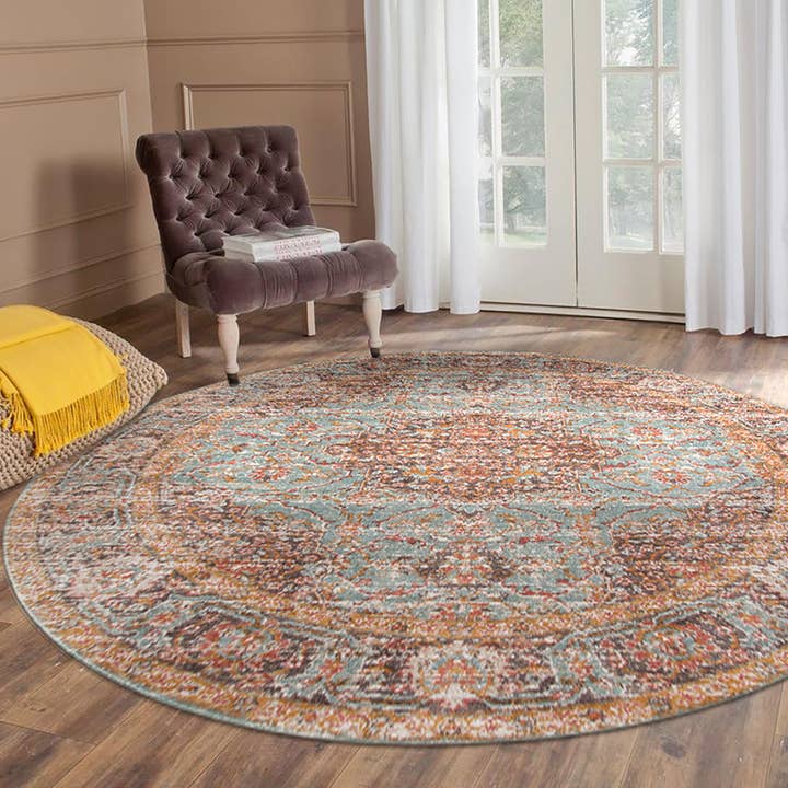 Amer Rugs - Wholesale Area Rug - Eternal Raysley Sea Green Bordered Area Rug