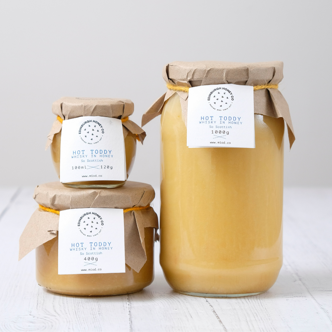 Edinburgh Honey Co – wholesale Honey – Hot Toddy- Whisky Infused Honey1