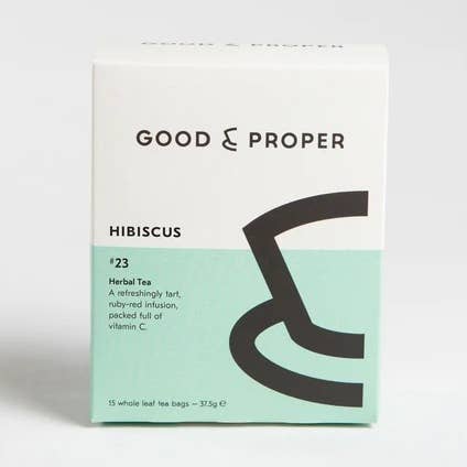 Hibiscus Teabags x 15 - Herbal Tea for wholesale by Good & Proper Tea