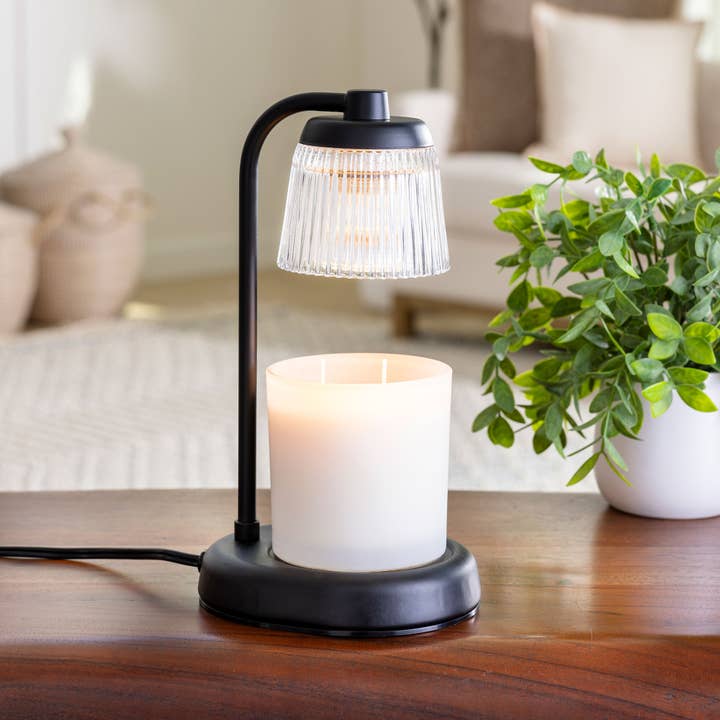 Candle Warmers Etc. Duftlampen & Kerzen - Wholesale Wax Warmer - CANDLE WARMERS® FLUTED GLASS lamp for scented candles black