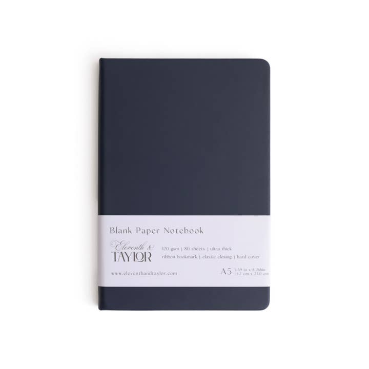 Eleventh and Taylor - Wholesale Journal/Diary - 160 Page A5 Blank Journals: 120 GSM Thick Blank Card Stock13