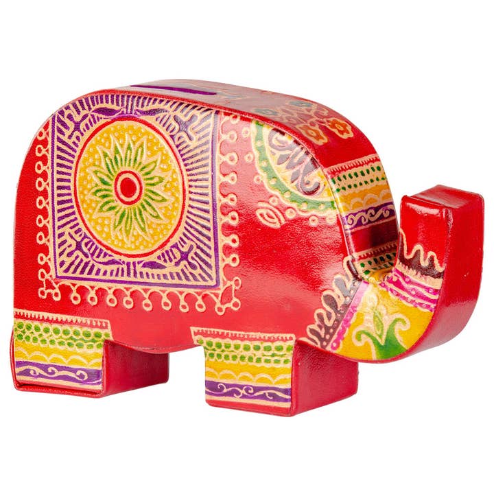 Benjamin International - Wholesale Money/Piggy Bank - Kids & Baby - Baby Elephant Leather Bank