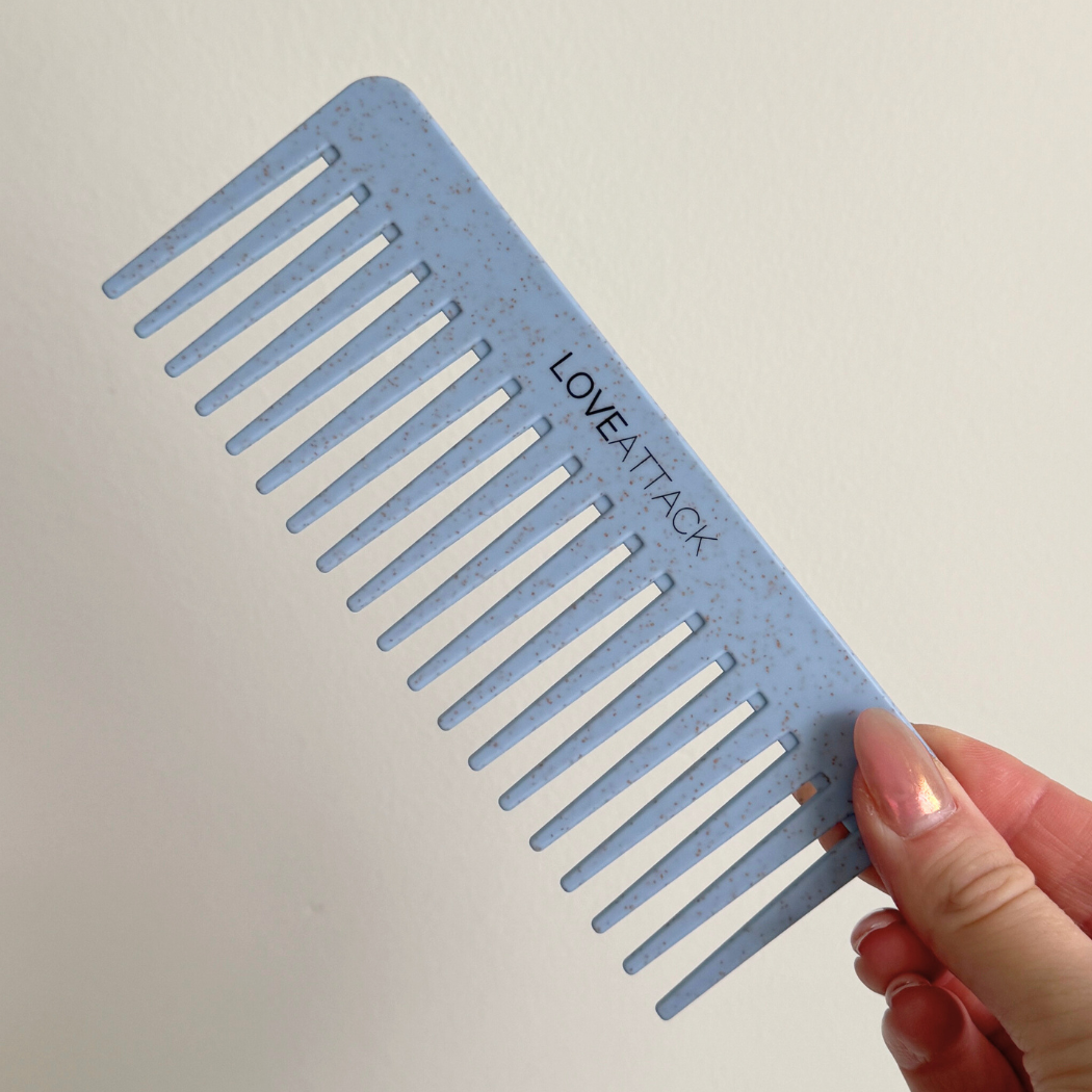 Love Attack - Wholesale Hair Brush/Comb - Wheat Straw Wide Tooth Wet/Dry Detangling Hair Combs2