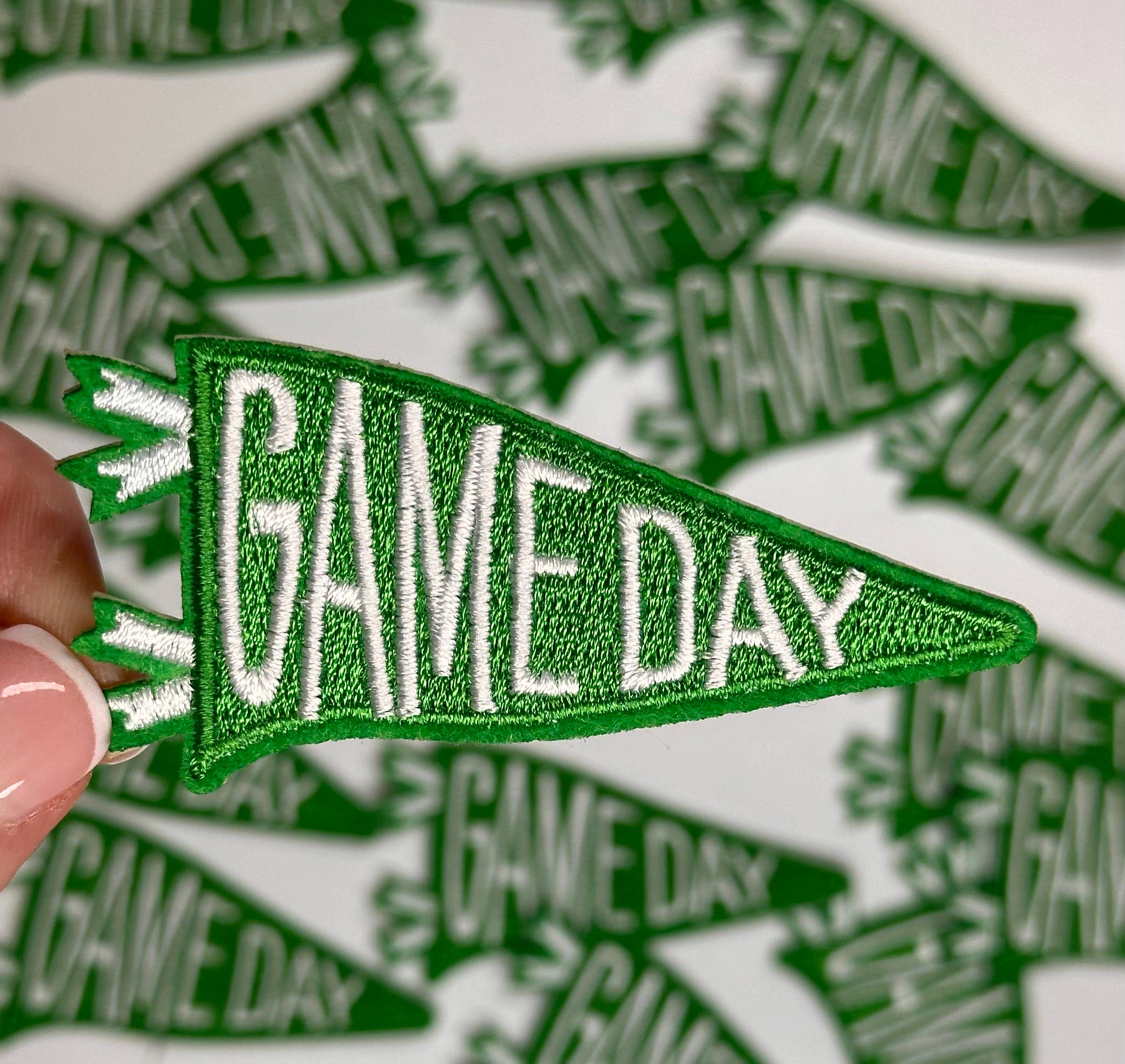 Aloe and Milk Boutique - Wholesale Patch - Game day flag, sports patch, game day patch, football10