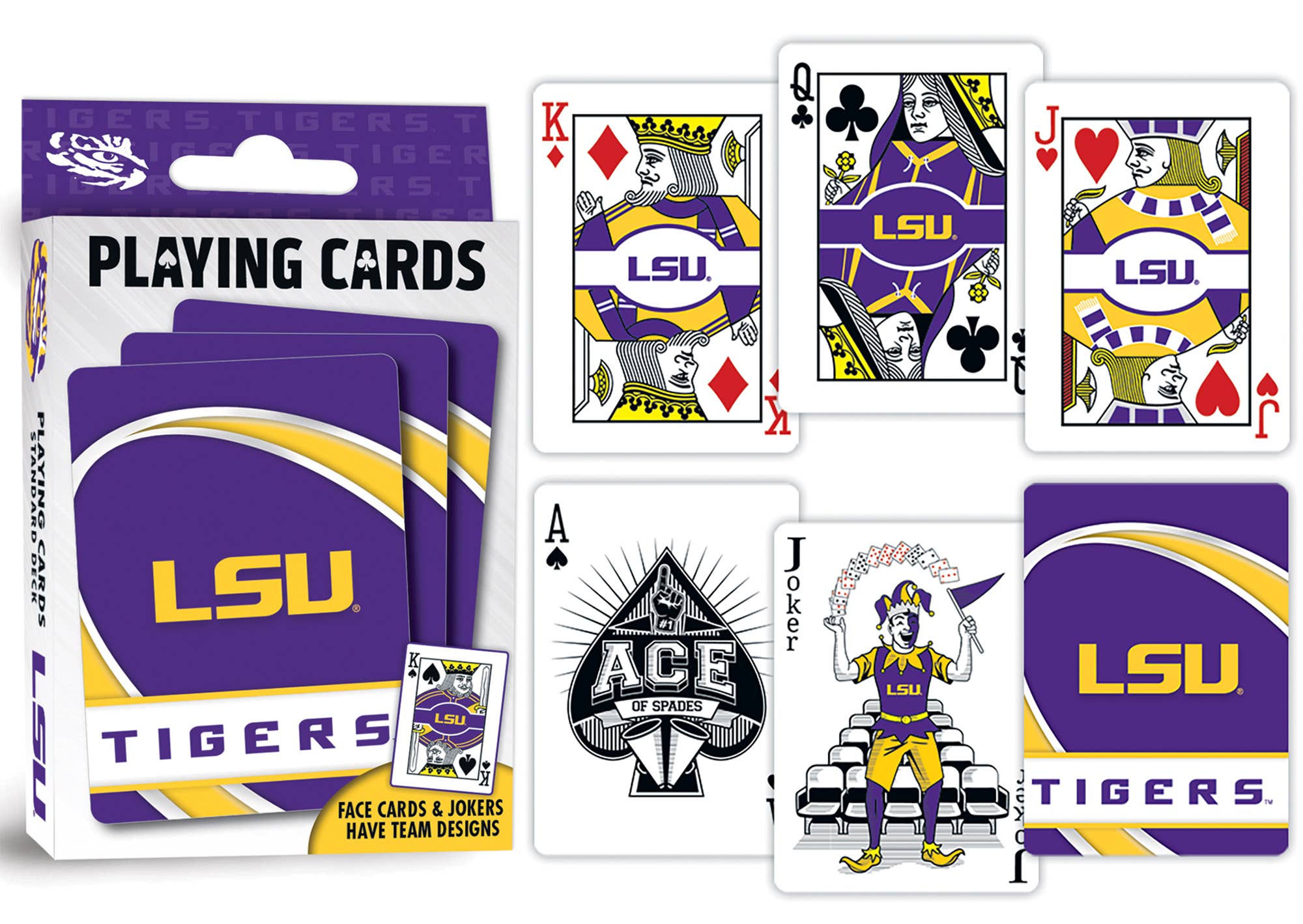 Masterpieces Puzzles - Vente Jeu de cartes - Cartes à jouer LSU Tigers2