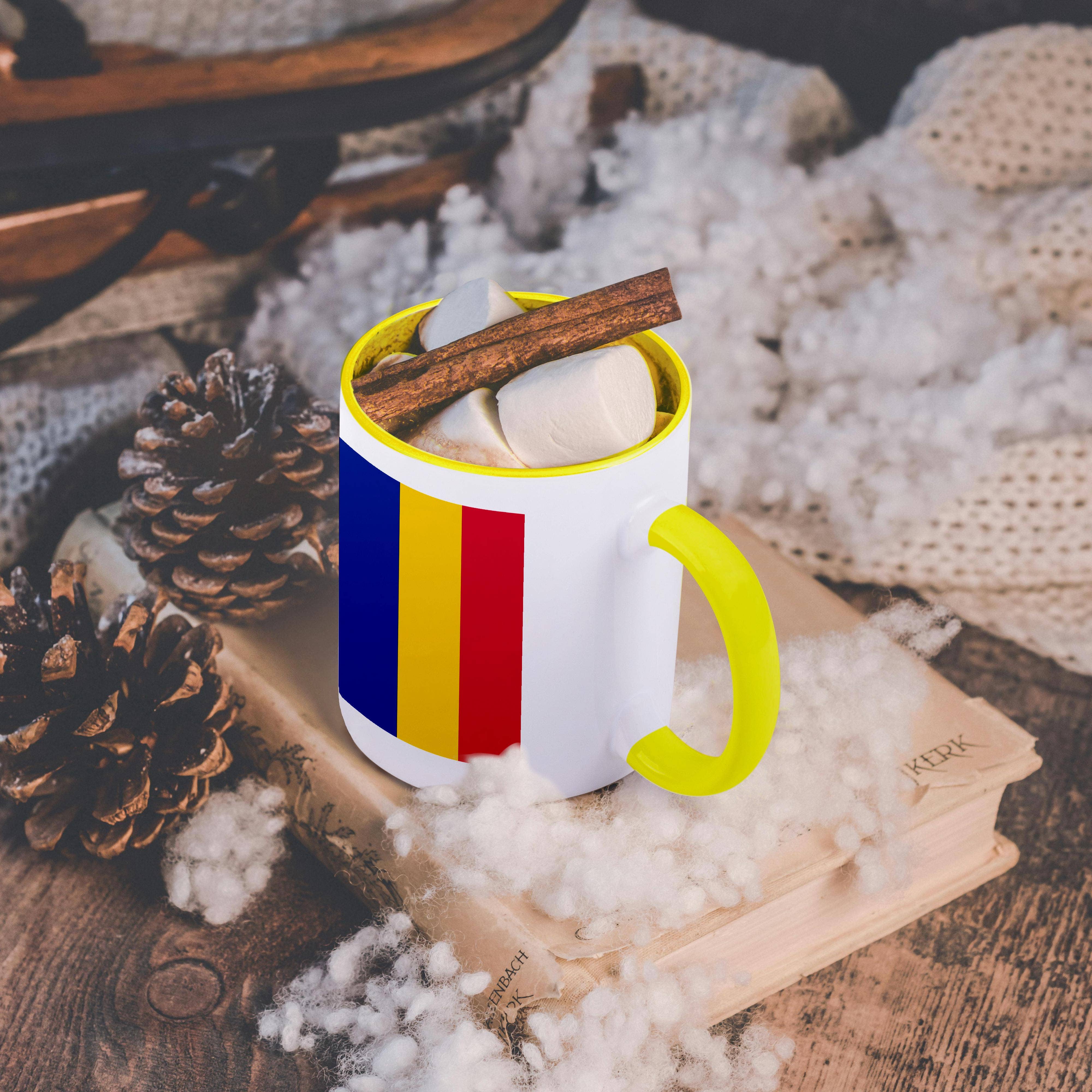 3dRose - Wholesale Coffee Mug - 3dRose, Flag of Chad - Central Africa country - Chadian dark navy blue yellow and red vertical stripes, Mug5