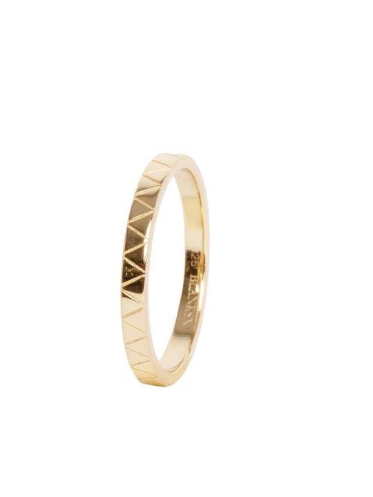 S.T.O.R.M Ring Gold (925 Sterling Silver) for wholesale by Blanksn Jewellery