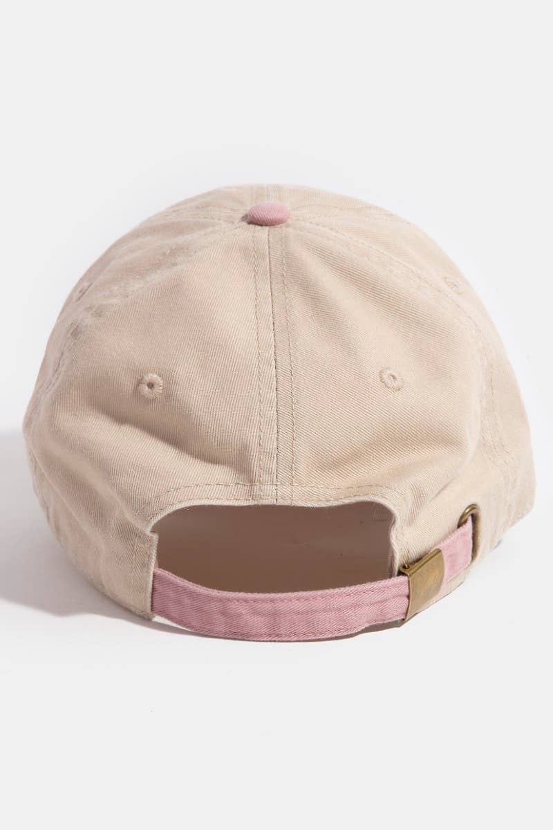 Collections by Fame Accessories – Boné de beisebol - Mulher por atacado – Boné de beisebol com blocos de cores em dois tons6