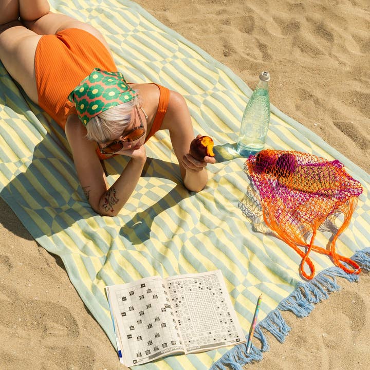 Tarta Gelatina - Wholesale Strandlaken - Strandlaken met gestreept en cirkelvormig patroon12