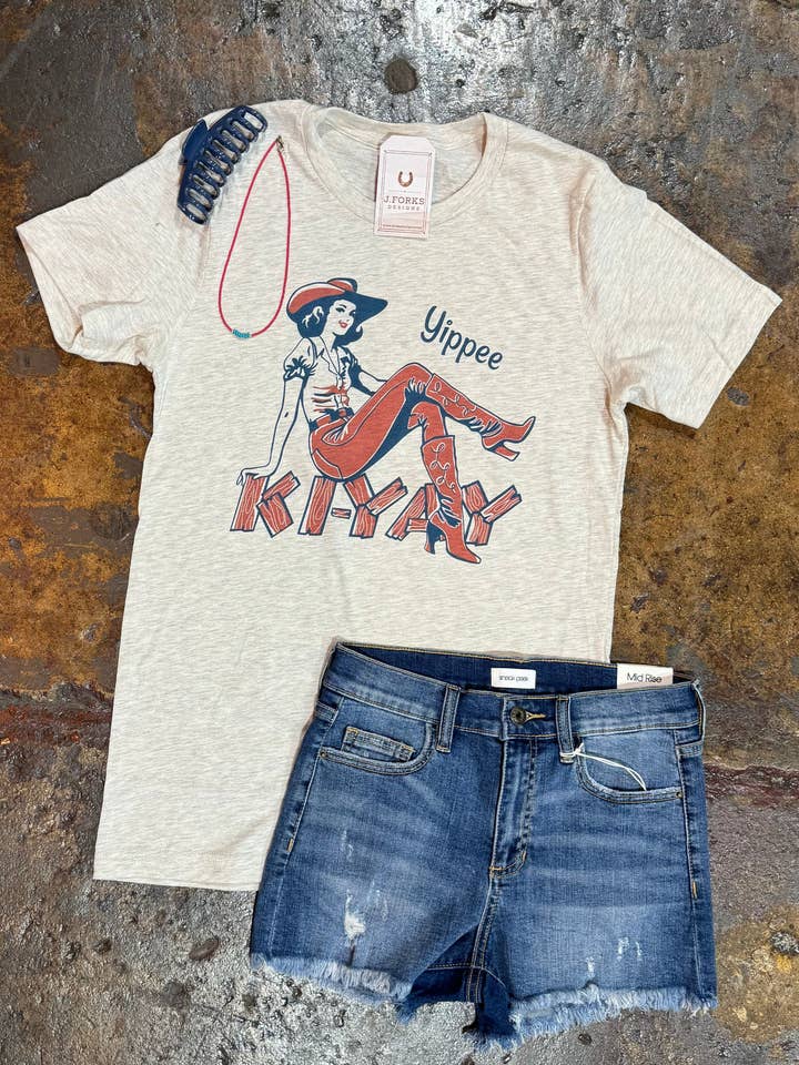 Maglietta Yippee Kiyay 2733 per la vendita all'ingrosso da parte di J.Forks Designs