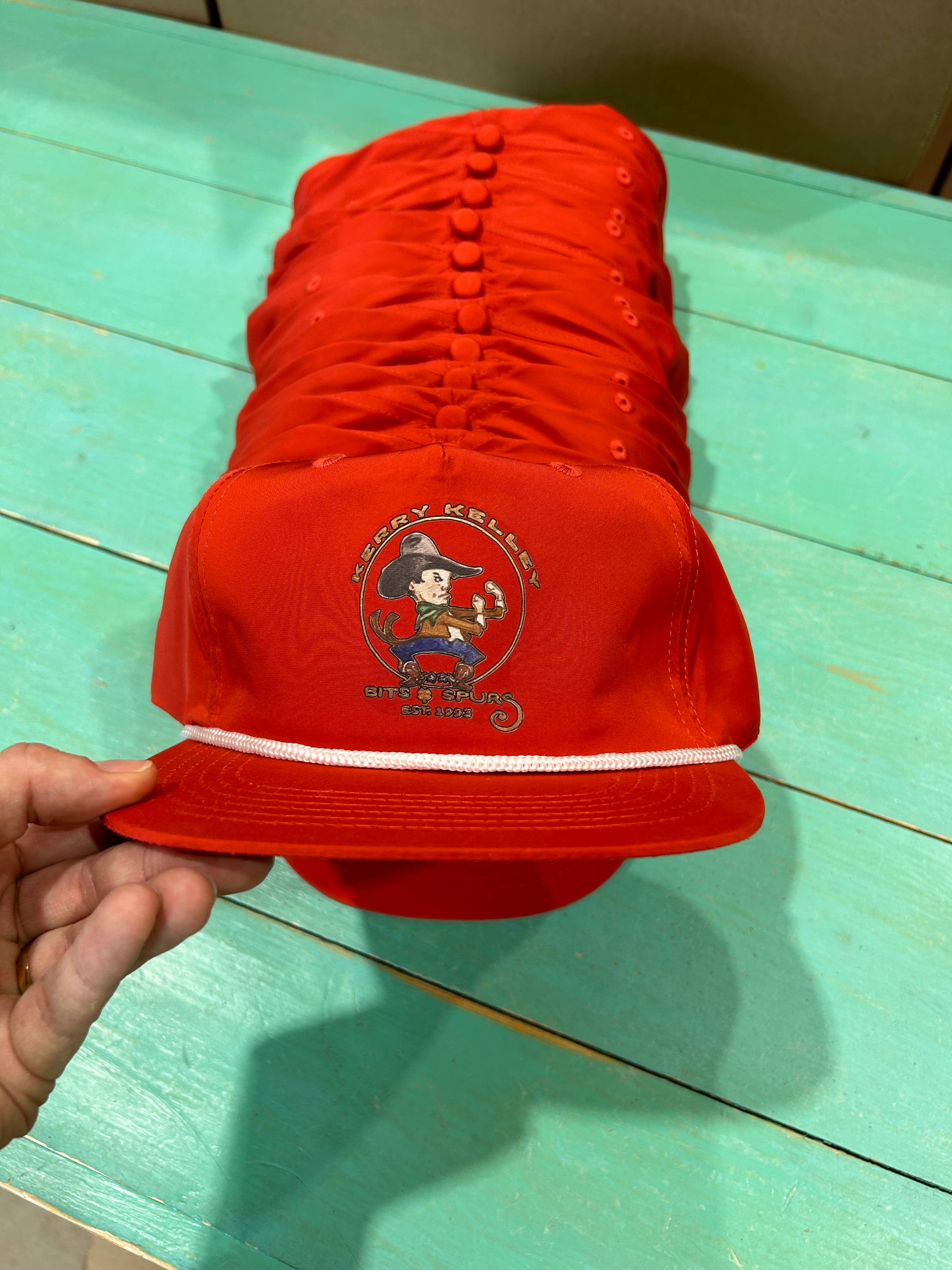 Vibes Hat Company - Wholesale Flat Brim Cap - Unisex - Vibes Retro Rope Hat- Dusty Red | Hat Bar | Blank Caps3