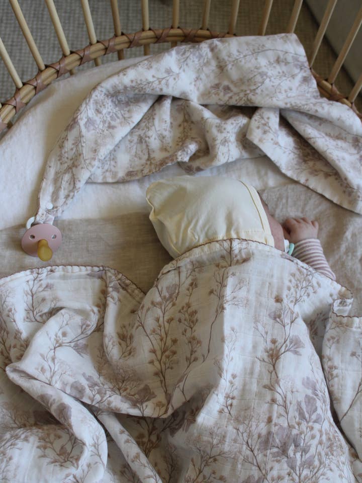 Little Threads - Wholesale Security/Cuddle Blanket - Baby - Delicate Neutral Branches Lovey