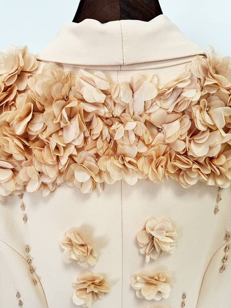 Productseeker - Vendita all'ingrosso Vestito - Donna - DR340Y Abito lungo con perline pesanti e fiori 3D11