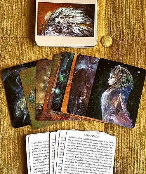 VisionWorks LLC - Wholesale Tarot Cards - Goddesses Knowledge Cards. Deck of 48. Susan Boulet Art6