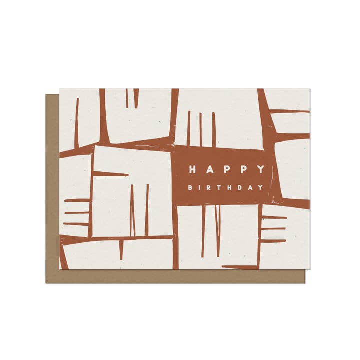 The Modern Bloc - Wholesale Birthday Card - Abstract Happy Birthday Card