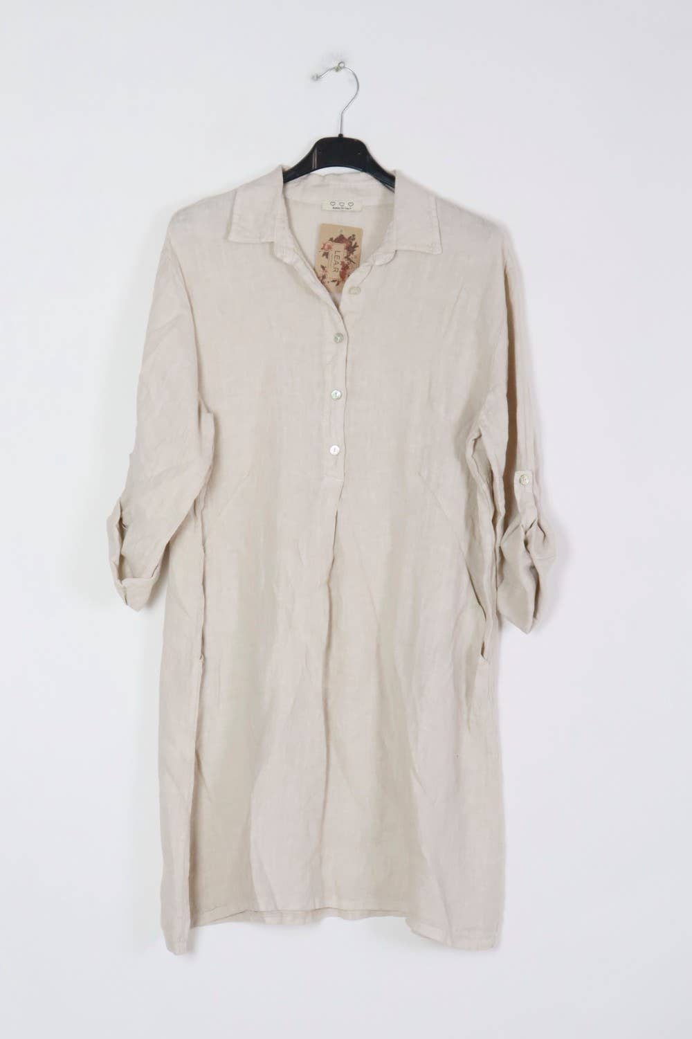 LÉA & LUC – Engroshandel Kjole - Dame – Korte kjoler i 100% hør REF. 135139