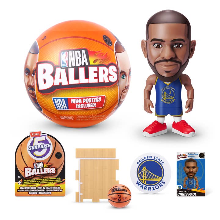 The Zoofy Group , LLC - Wholesale Classic Toy - Kids - ZURU NBA COLLECTIBLE BALLERS- CAPSULES- S1- 24 PC PDQ