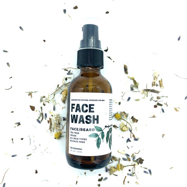 Lavagem de rosto e barba da árvore do chá por atacado de Pin Up Cosmetics