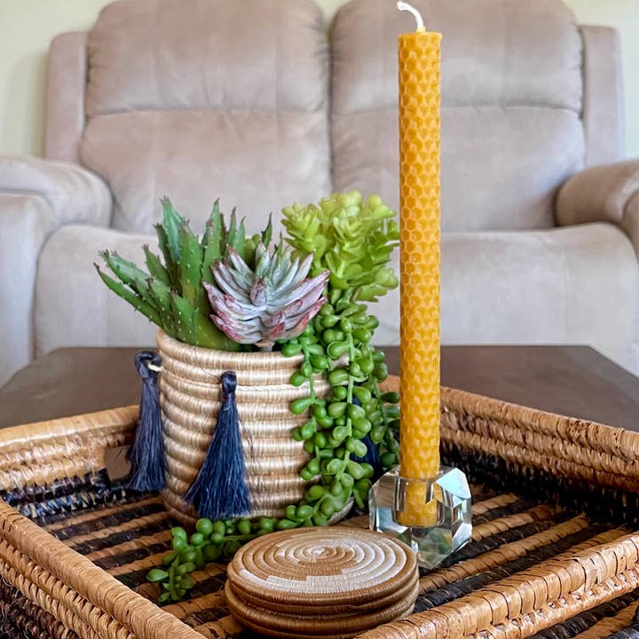 Honningkage Bivoks Keglelys Par for engroshandel hos Azizi Life