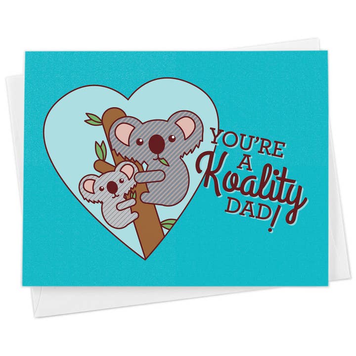 Koality Dad Koala Card for wholesale by Tiny Bee Cards