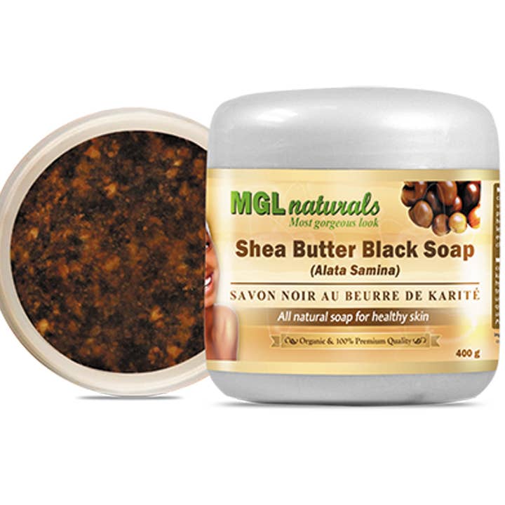 African Black Soap with Shea Butter for wholesale by MGL Naturals