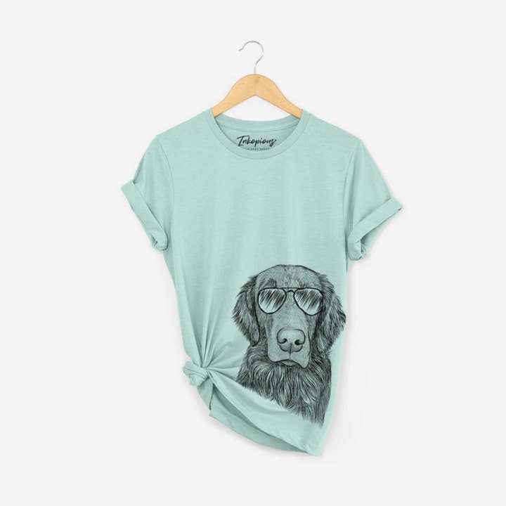 Inkopious - Wholesale Screen Printed T-Shirt - Women's - Pippin the Flat Coated Retriever - Bella Canvas Unisex Crewneck15