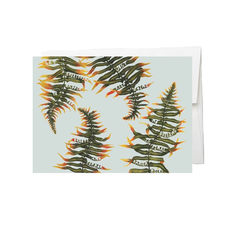 Ferns (Rilke) Greeting Card for wholesale by Plant Posse