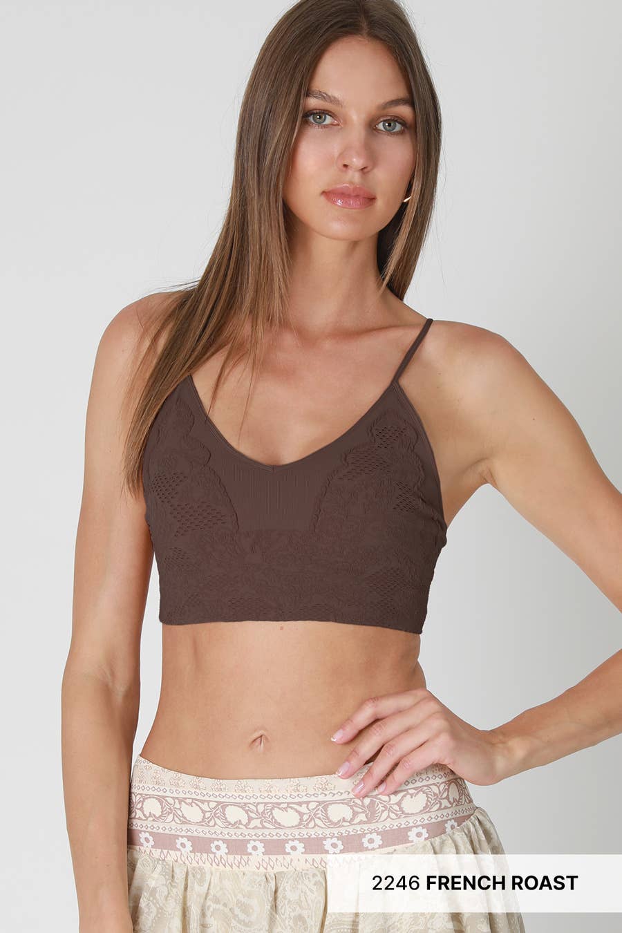 NIKIBIKI - Venta al por mayor Brallete - Mujer - NS7770 - Bralette bordado de encaje7