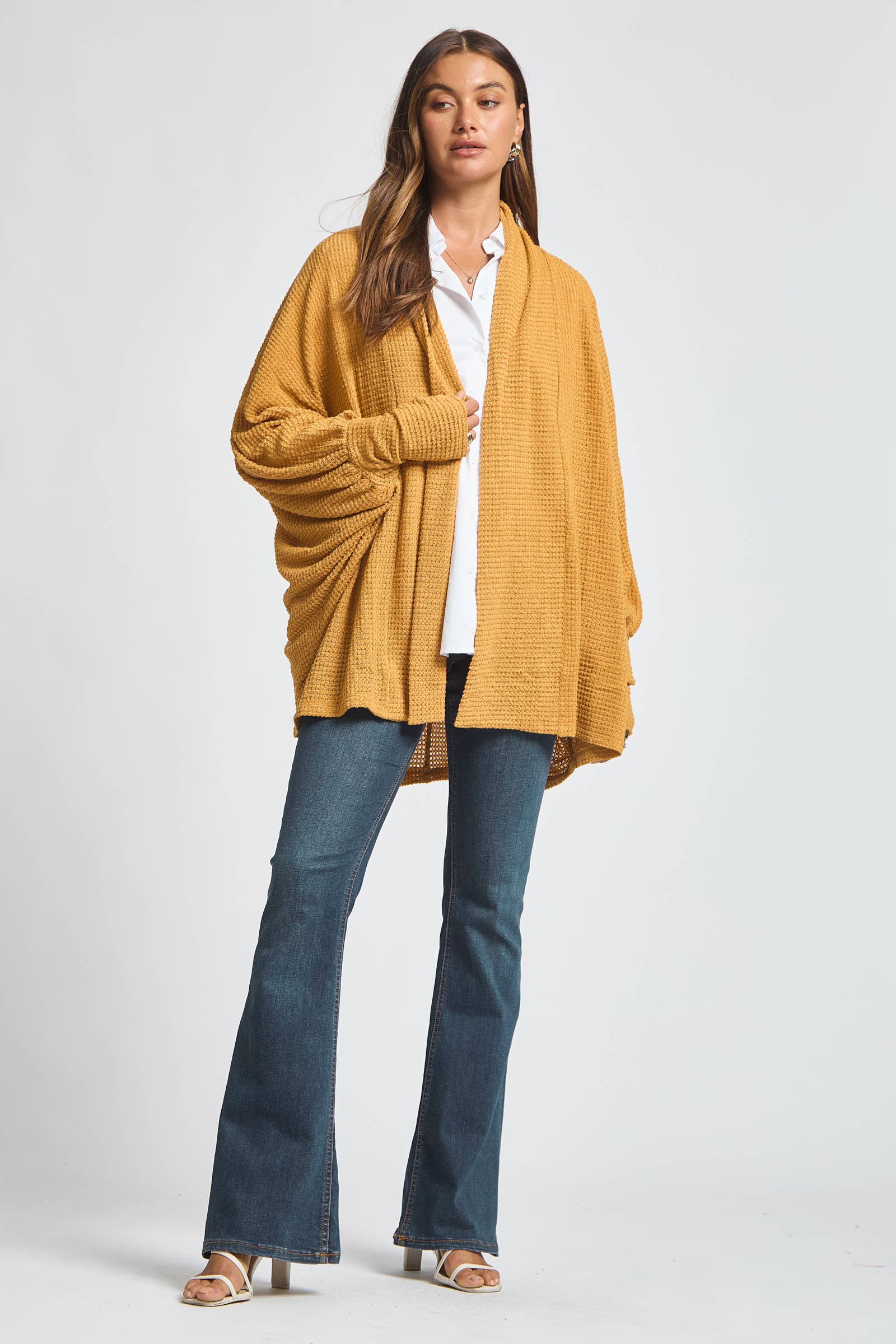 Dear Scarlett - Wholesale Cardigan - Women's - Crochet Knit Cardigan Batwing Sleeve7