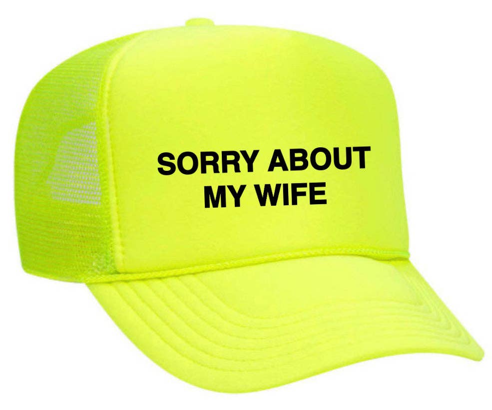 Inappropriate Trucker Hats – boné - Unissexo por atacado – Desculpe, sobre o Chapéu My Wife Trucker22