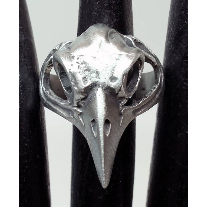 Loose Pewter Eagle Skull Ring for wholesale by Western Counties Wholesale