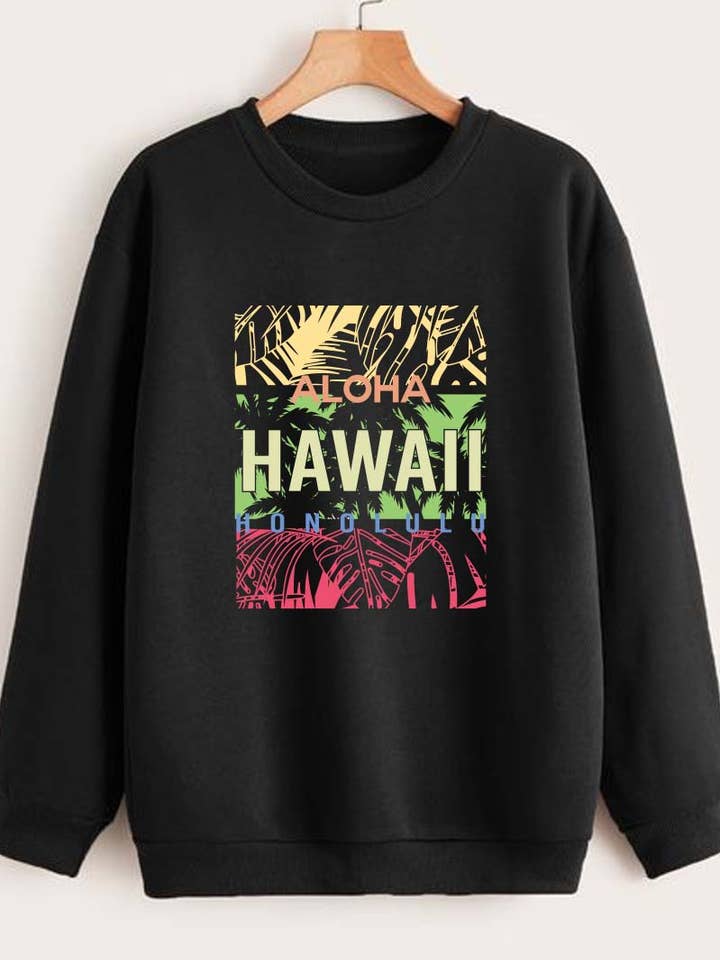 Sweatshirts graphiques M7710-SW ALOHA HAWAII pour la vente par HARANG