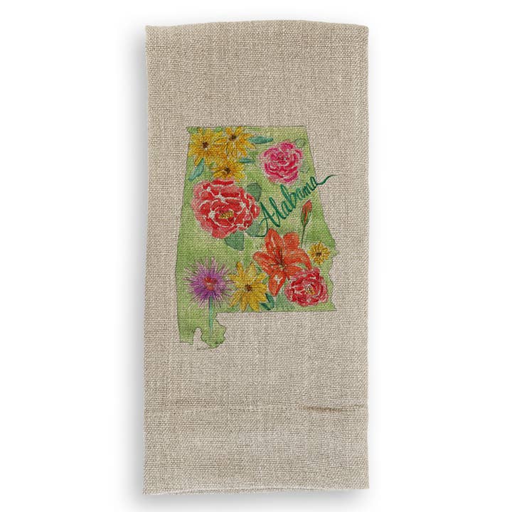 French Graffiti - Wholesale Tea Towel - Floral Alabama