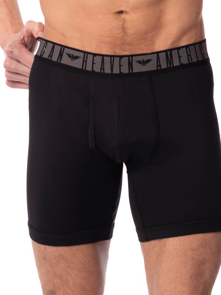 6 Pack Men's Ultra Soft Flex Fitted Boxer Brief for wholesale by I-Wear Brands