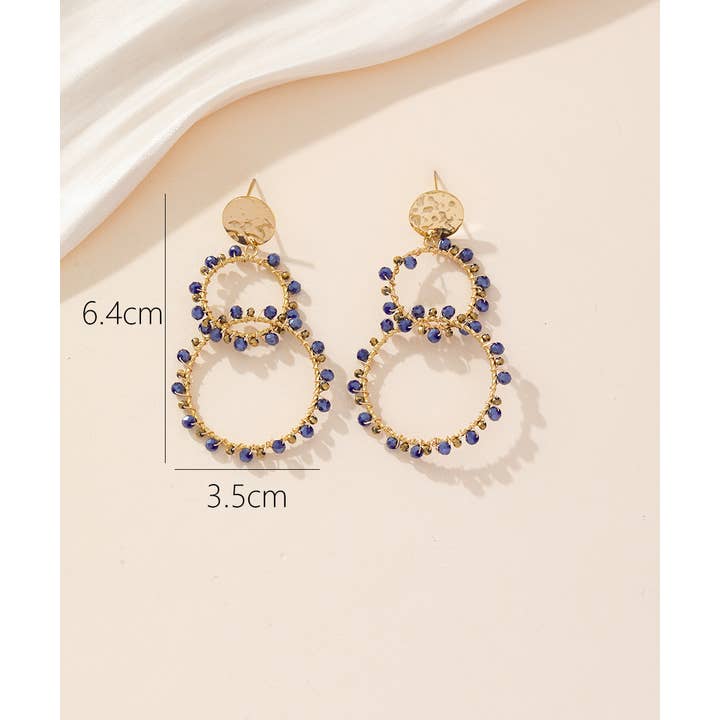 Blossom bijoux – Brincos de argola por atacado – Brincos de aço inoxidável 24BOA0142