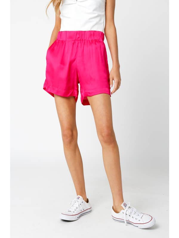 Olivaceous - Wholesale Shorts - Women's - Shiloh Satin Shorts3